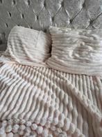 Velvet dekbedovertrek crème, Huis en Inrichting, Ophalen of Verzenden, Zo goed als nieuw, Tweepersoons, Dekbedovertrek