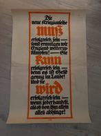 WO1 WW1 Duitse poster voor war bonds kriegsanleihe, Ophalen of Verzenden, Landmacht, Duitsland