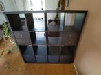 Ikea Kallax 4x4 inclusief 2x inzet lades en 4 inzetbakken, Ophalen, Overige materialen, Gebruikt, 100 tot 150 cm