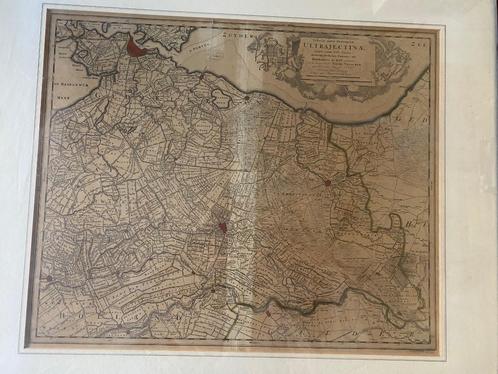 Oude kaart Pieter Schenk jr 1700, Antiek en Kunst, Kunst | Etsen en Gravures, Ophalen