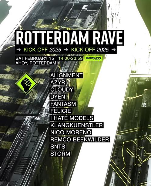 Rotterdam Rave Kick-Off, Tickets en Kaartjes, Evenementen en Festivals, Drie personen of meer