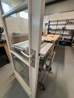 Glazen hardhouten Buitendeur, Ophalen, 80 tot 100 cm, Schuifdeur, 200 tot 215 cm