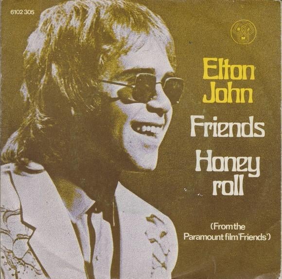 single vinyl   ELTON JOHN – Friends / Honey Roll (1971 - NL), Gebruikt, Verzenden, 7 inch, Single
