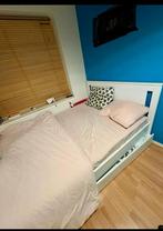 2 persoons bed Ikea Songesand 140x200 cm, wit, Huis en Inrichting, Ophalen, Gebruikt, Wit, Tweepersoons