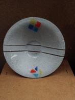 Antiek glazen schaal met Mondriaan kleuren, Antiek en Kunst, Ophalen of Verzenden