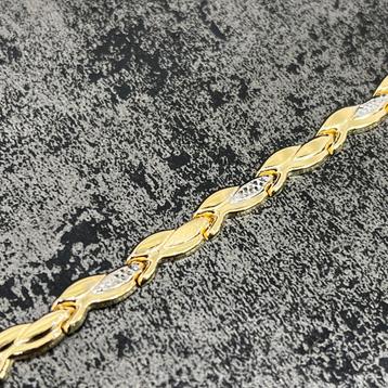Prachtige 14 karaat gouden armband beschikbaar voor biedingen