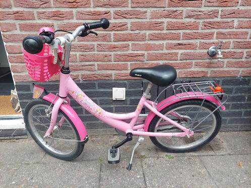 Puky meisjes fiets- prinses lillifee - roze - 18 inch, Fietsen en Brommers, Fietsen | Meisjes, Gebruikt, 18 inch, Handrem, Ophalen