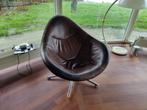 Gerard van den Berg Label Hidde fauteuil, Gebruikt, Leer, Eén, Zwart