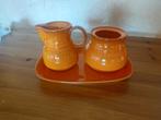 Vintage melkkannetje en suikerpot, Keramiek, Nieuw, Ophalen of Verzenden, Overige stijlen