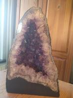 Prachtig donkere Amethyst geode 10,5kg, kleine beschadiging, Ophalen of Verzenden
