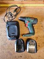 Bosch PSR 1800 LI-2 Accuboormachine met 2 accu's, Variabele snelheid, Ophalen of Verzenden, Minder dan 400 watt, Zo goed als nieuw