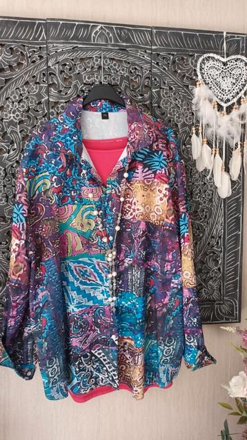 Blouse van polyester met elastaan Maat 50/52 beschikbaar voor biedingen