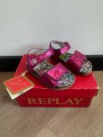 Replay sandalen schoenen slippers metallic roze maat 21, Schoentjes, Ophalen of Verzenden, Zo goed als nieuw, Meisje