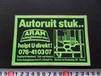 sticker breda ARAM auto glasservice, Ophalen, Zo goed als nieuw