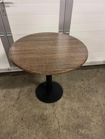 20 horeca restaurant tafels rond 80 cm houtlook bruin nieuw beschikbaar voor biedingen