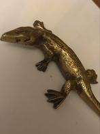 Vintage Messing hagedis/salamander jaren '40-'50, Ophalen of Verzenden, Zo goed als nieuw, Dier
