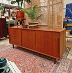 Vintage Deens dressoir met drie schuifdeuren, 153cm, Ophalen, ., 150 tot 200 cm, .
