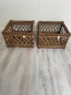 Mooie vierkante rattan mand Riviera Maison, Ophalen of Verzenden, Zo goed als nieuw