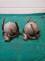 gewei theelicht kaars houder aardewerk 2 stuks, Ophalen of Verzenden, 'T Olde Gre-j, Info@toldegrej.nl, Endepoelstraat 20f Didam