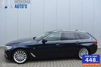 BMW 530d xDrive Touring Luxury Imperialblau Pano Nappa B&W M, Automaat, Gebruikt, Euro 6, 2993 cc