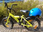 Kinderfiets 16 inch met helm en slot!, Ophalen, Zo goed als nieuw, 16 tot 20 inch