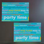2 dezelfde NIEUWE Hema kaarten Party Time, samen:, Diversen, Ophalen of Verzenden, Nieuw