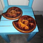 Slakken/Esgargots serveerschaaltjes set van 2, Huis en Inrichting, Keuken | Servies, Ophalen, Gebruikt, Schaal of Schalen, Overige stijlen