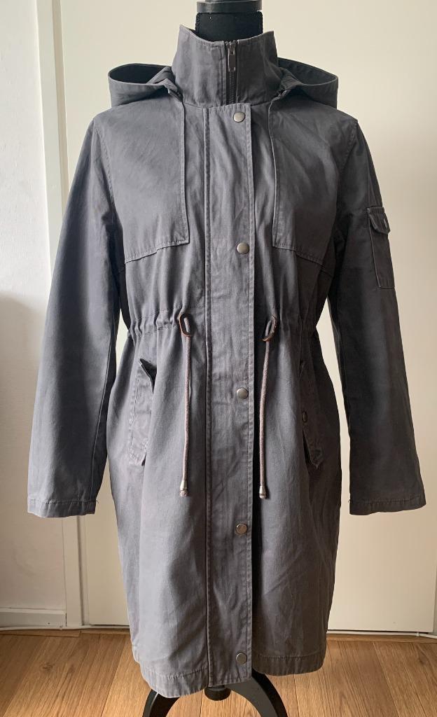 C&A Clockhouse grijze "tussen seizoenen" jas  40 / M zgan, Kleding | Dames, Jassen | Zomer, Zo goed als nieuw, Maat 38/40 (M)