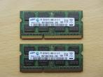 2x Samsung 2GB PC3-10600 DDR3-1333MHz non-ECC Unbuffered CL9, Computers en Software, RAM geheugen, 1333 MHz, DDR3, Ophalen of Verzenden