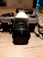 Spiegelreflexcamera Praktica plus zoomlens plus flitser., Ophalen of Verzenden, Gebruikt, Spiegelreflex, Overige Merken