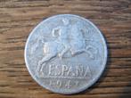 Franco-Spanje, WW2 10 Cent. 1941, Keltiberische ruiter #597, Verzenden, Overige landen, Losse munt