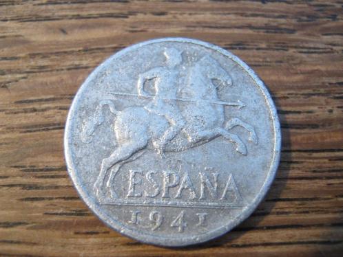 Franco-Spanje, WW2 10 Cent. 1941, Keltiberische ruiter #597, Postzegels en Munten, Munten | Europa | Niet-Euromunten, Losse munt