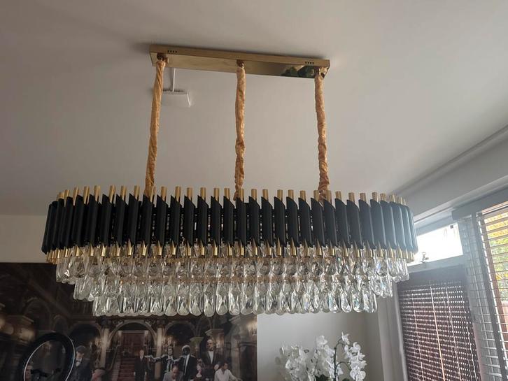 Moderne Kristallen Kroonluchter eric kuster style zie ook, Huis en Inrichting, Lampen | Kroonluchters, Nieuw, Glas, Ophalen