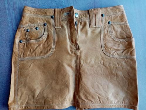 Leren rokje Marlboro Classics Maat S, Kleding | Dames, Rokken, Gedragen, Maat 36 (S), Bruin, Boven de knie, Ophalen of Verzenden