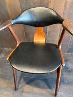 4 Cowhorn stoelen van Teeffelen, Ophalen, Gebruikt, Bruin, Vintage