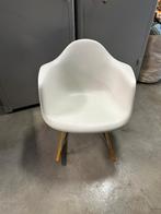 Vitra Eames RAR schommelstoel White esdoorn chroom, Huis en Inrichting, Stoelen, Ophalen, Wit, Zo goed als nieuw, Metaal