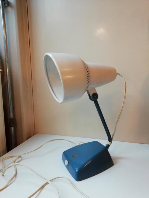 Vintage Philips buro tafel lamp, KL2850, gemerkt, 50's, Huis en Inrichting, Lampen | Tafellampen, Gebruikt, Minder dan 50 cm, Metaal