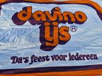 Vintage Davino ijs vlag - 145 x 100 cm, Ophalen of Verzenden, Zo goed als nieuw