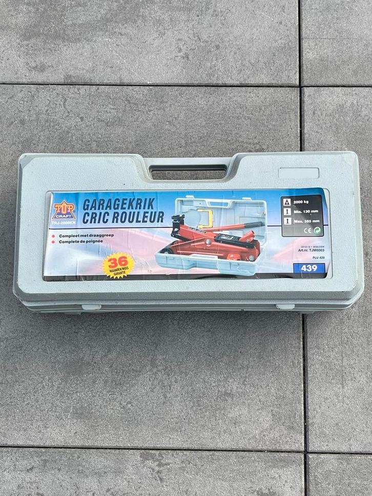 Garagekrik 2000kg - Nieuw in Koffer, Auto diversen, Krikken, Nieuw, Garagekrik, Hydraulisch, Ophalen