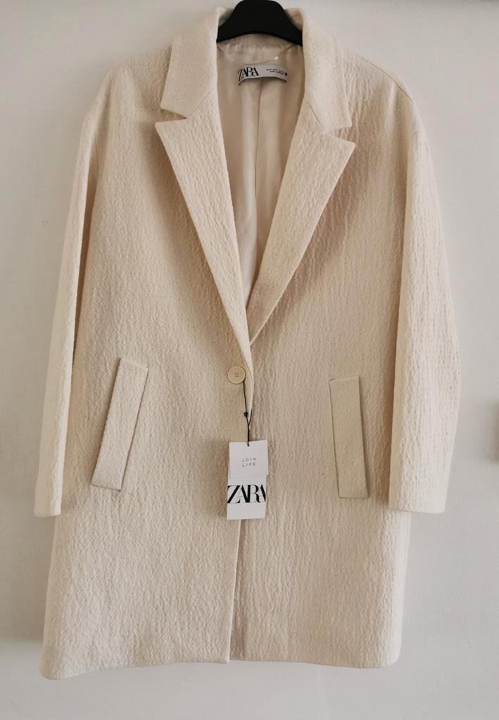 ZARA jas met structuur mt. M, Kleding | Dames, Jasjes, Kostuums en Pakken, Nieuw, Jasje, Maat 38/40 (M), Overige kleuren, Verzenden