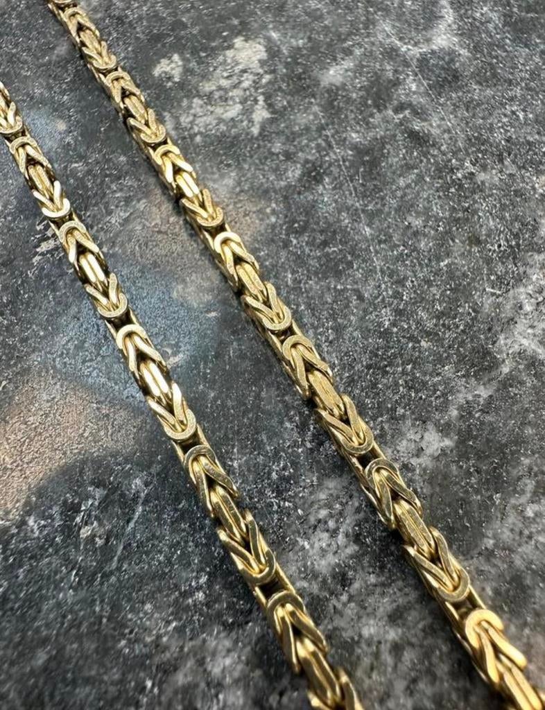 14k Gouden Koningsketting - Massief & Waardevol, Sieraden, Tassen en Uiterlijk, Kettingen, Ophalen of Verzenden, Nieuw, Goud