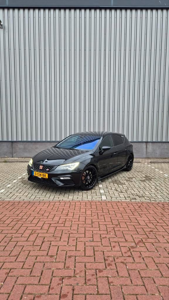 Seat Leon Cupra 2.0 TSI 395PK ultimate edition 2020 Zwart, Auto's, Seat, Particulier, Leon, ABS, Achteruitrijcamera, Adaptieve lichten