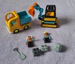 Duplo 10931 truck en graafmachine met rupsbanden, Kinderen en Baby's, Speelgoed | Duplo en Lego, Ophalen of Verzenden, Gebruikt