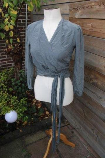 Wikkelblouse grijs Uta Raasch mt 36 AANBIEDING Vaste prijs beschikbaar voor biedingen