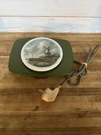 Donkergroen vintage Inventum elektrisch warmhoudplaatje, Ophalen of Verzenden