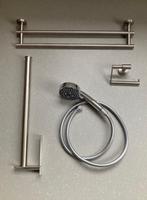 Douchekop Grohe + handdoekenrek + toiletrolhouder Tiger, Ophalen of Verzenden, Gebruikt