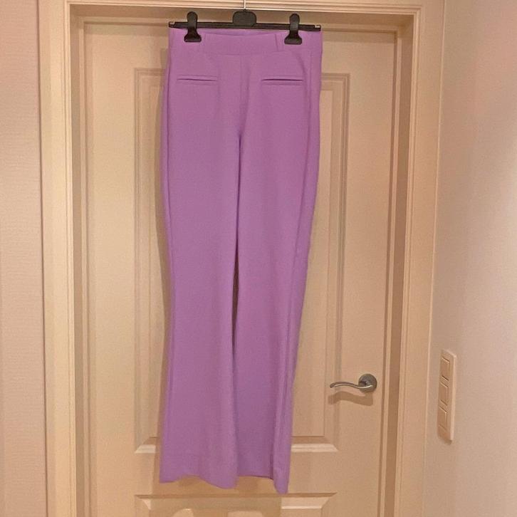 Studio Anneloes broek Lila Flair Bonded Travelstof  maat S, Kleding | Dames, Broeken en Pantalons, Zo goed als nieuw, Maat 36 (S)
