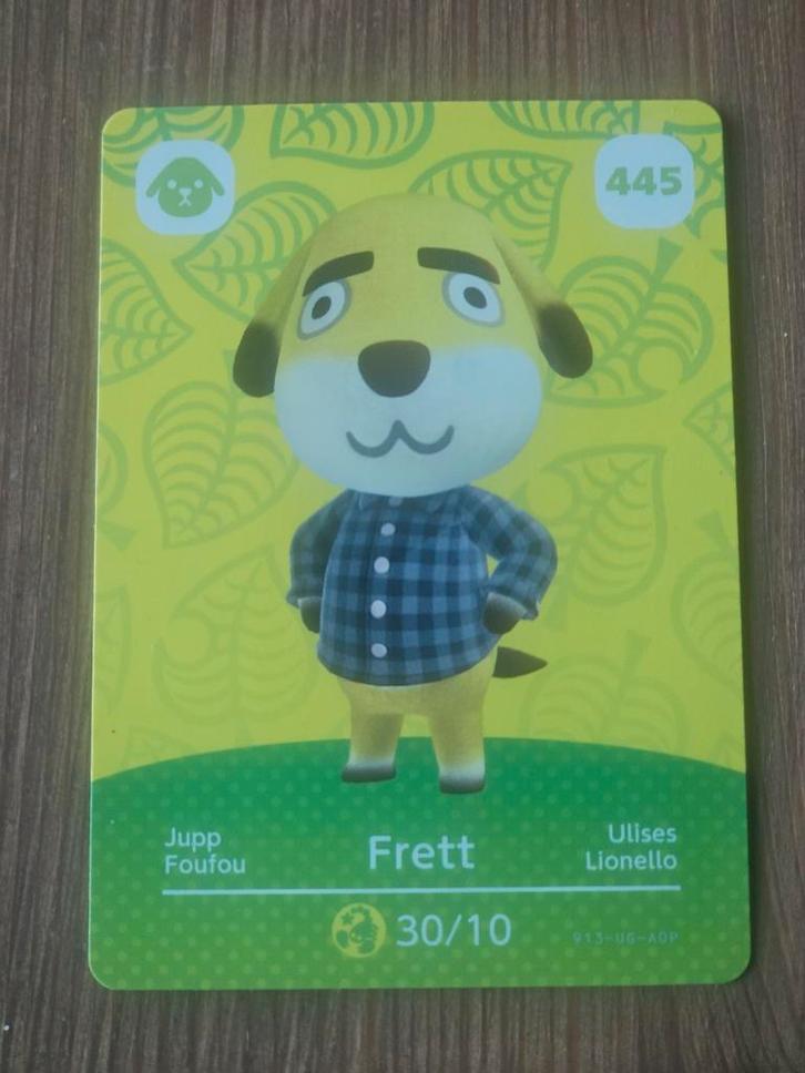 Amiibo kaart - Animal Crossing serie 5 - Frett (445), Spelcomputers en Games, Games | Nintendo Switch, Zo goed als nieuw, Simulatie