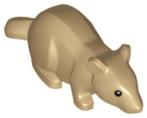 lego rat donker beige (2), Ophalen of Verzenden, Nieuw, Losse stenen, Lego
