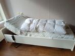 1 persoons bed met electrische bodem Auping, Huis en Inrichting, Slaapkamer | Bedden, 90 cm, Eenpersoons, Wit, Zo goed als nieuw